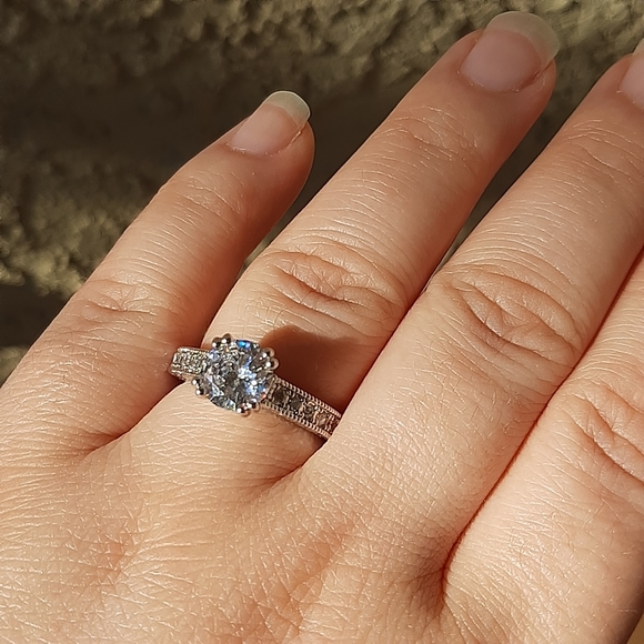 Silver White Sapphire Vintage Vibes Ring - Picture 11 of 11